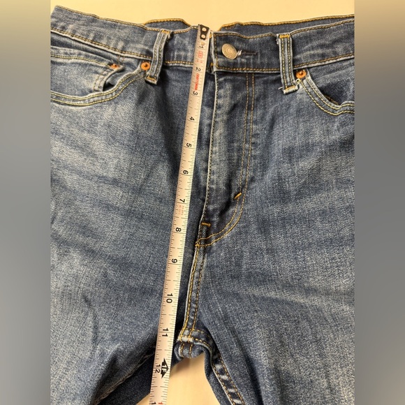 Levis 502 Jeans Mens 34x38 Blue Denim Regular Straight Stretch Jeans - Picture 7 of 9
